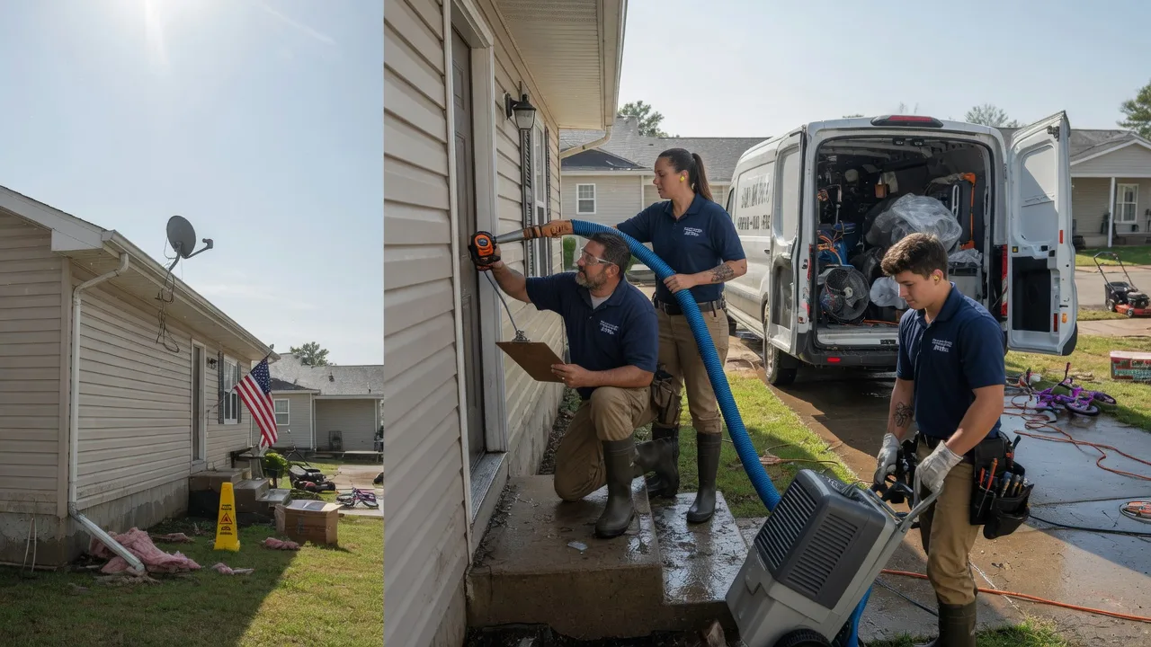 Ceiling Water Damage Restoration in New Century, KS near me